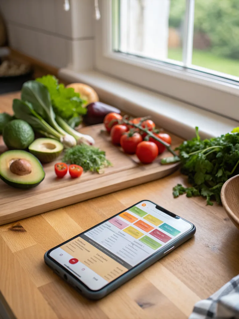 App Protocolo Geladeira Inteligente — cardápio semanal no celular