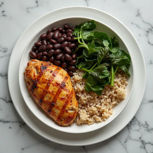 Almoço completo e equilibrado